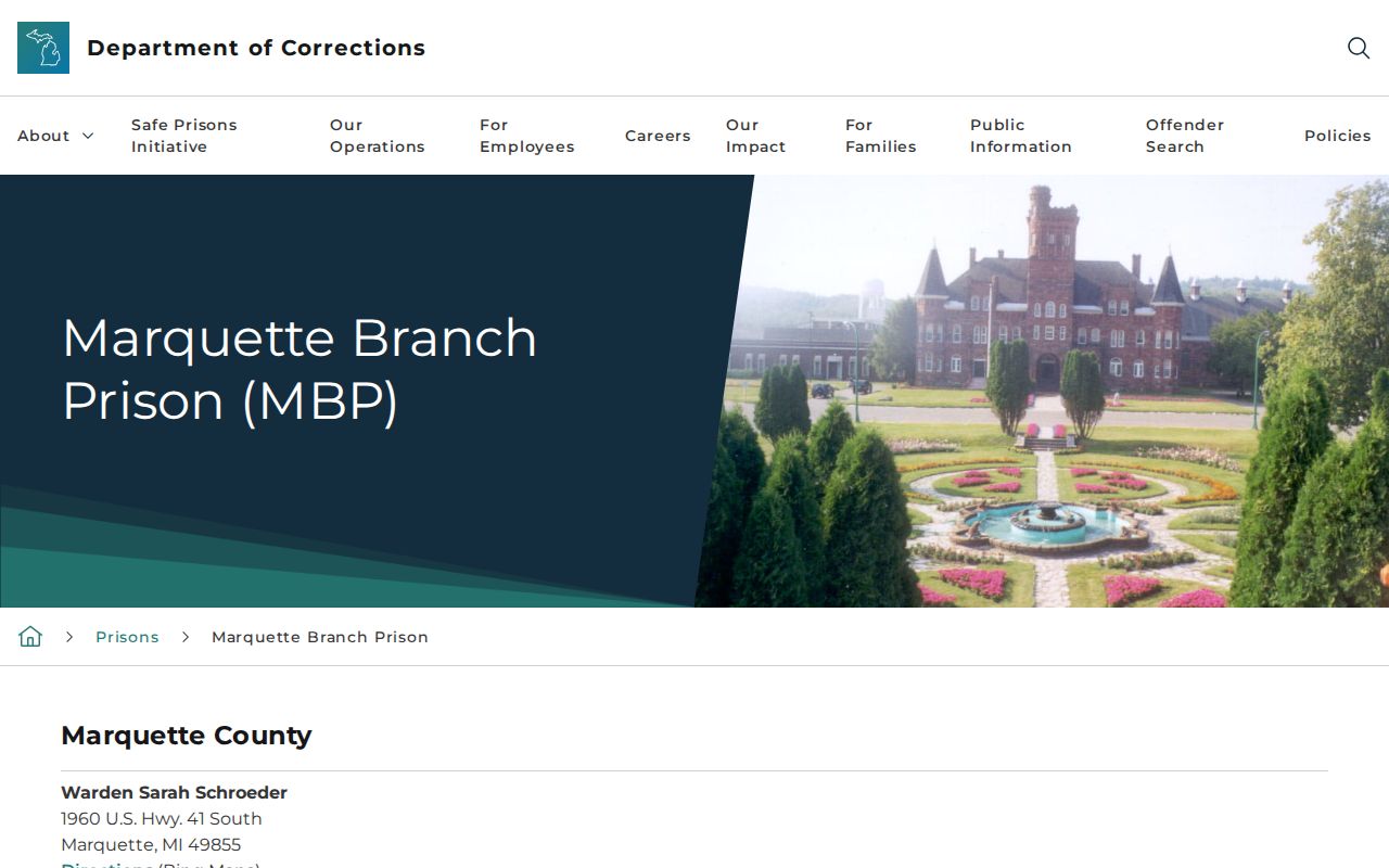 Marquette County criminal history context for Marquette Branch Prison
